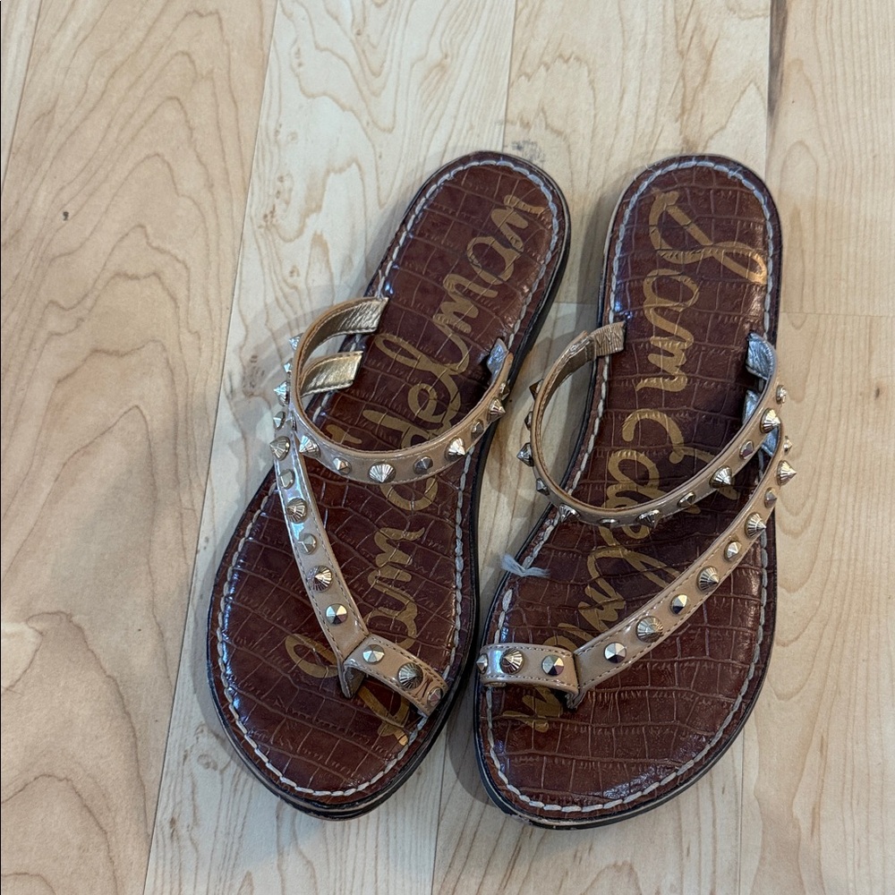 Sam Edelman Gold Studded Sandals